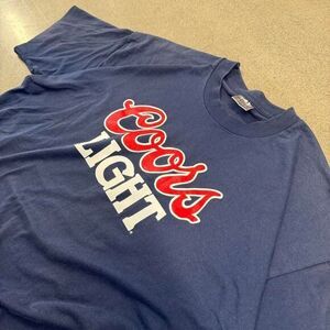 vintage 80s coors light single stitch beer graphic tee‎ shirt XL